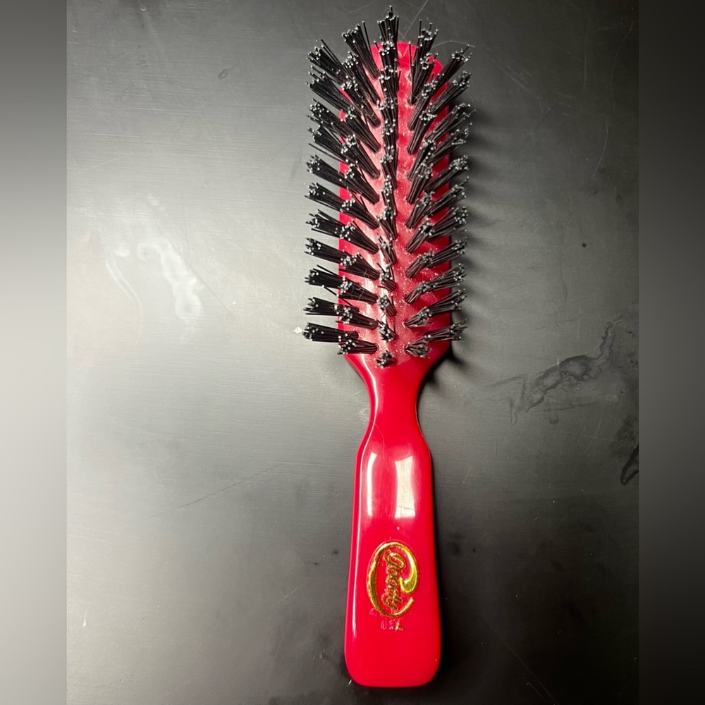 Vintage Goody Bristle teasing brush maroon
